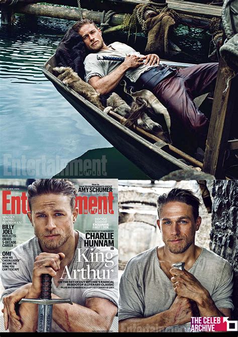 His Royal Hotness Charlie Hunnam In Character As King Arthur On The