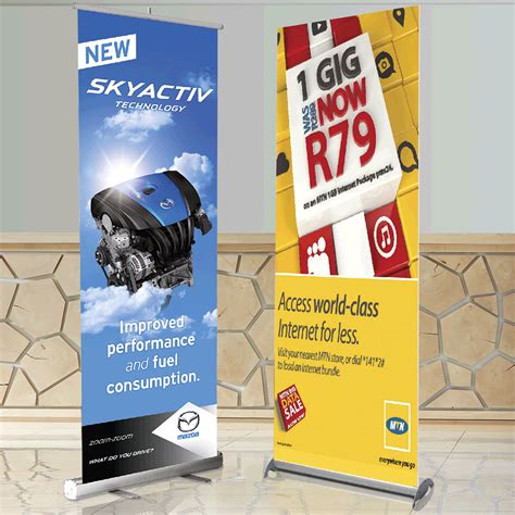 Pull Up Banner Econo Cranberry Corporate