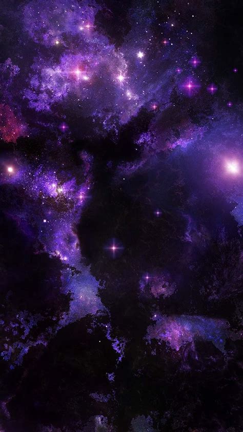 Purple Galaxy Wallpapers Roxos Papel De Parede Galáxia Azul Papeis