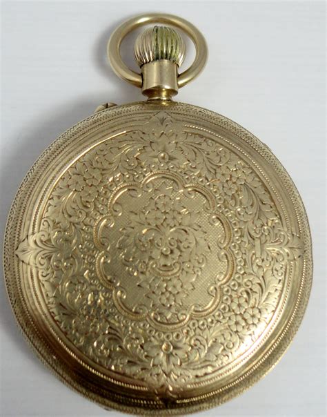 Antique Full Hunter 18ct Gold Pocket Watch Hallmarked 1898 Working