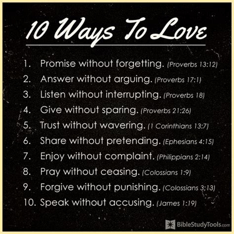 10 Ways To Love Christian Inspirational Images