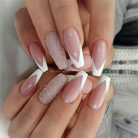 Pin By Татьяна Кривенок On Дизайн ногтей French Acrylic Nails Pink