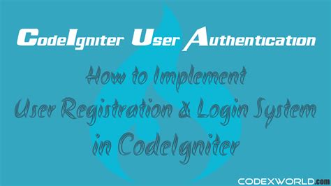 Complete User Registration System Using Codeigniter Pakainfo