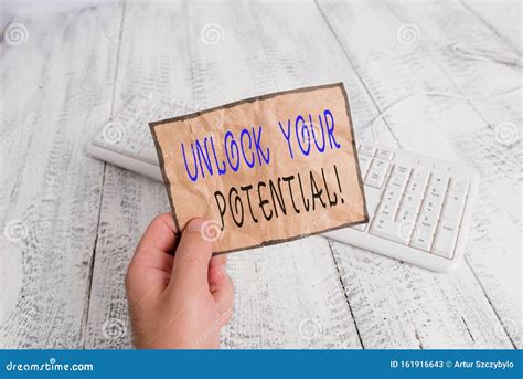 Conceptual Hand Writing Showing Unlock Your Potential Business Photo