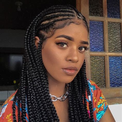 Box Braids | Curly hair styles naturally, Aesthetic hair, Hair laid