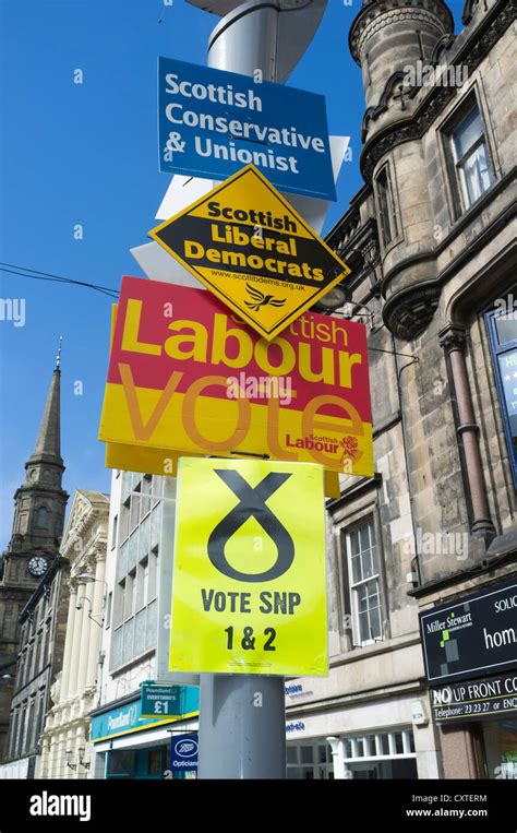 Scottish Elections Advertising Hi Res Stock Photography And Images Alamy