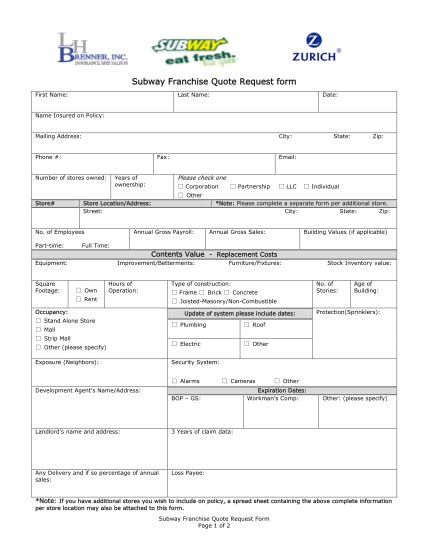 20 Subway Job Application Form Free To Edit Download And Print Cocodoc