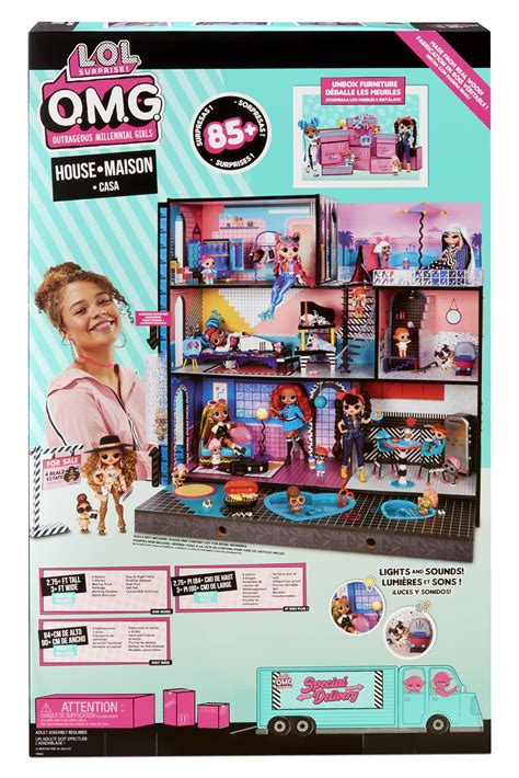 Lol Surprise Omg House Of Surprises New Real Wood Dollhouse 85