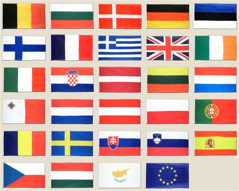 Europa Flaggen Set 60 X 90 Cm
