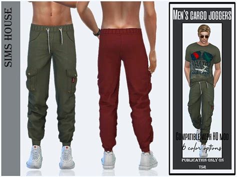 Cargo Pants For The Sims 4 Spring4sims Sims 4 Male Cl