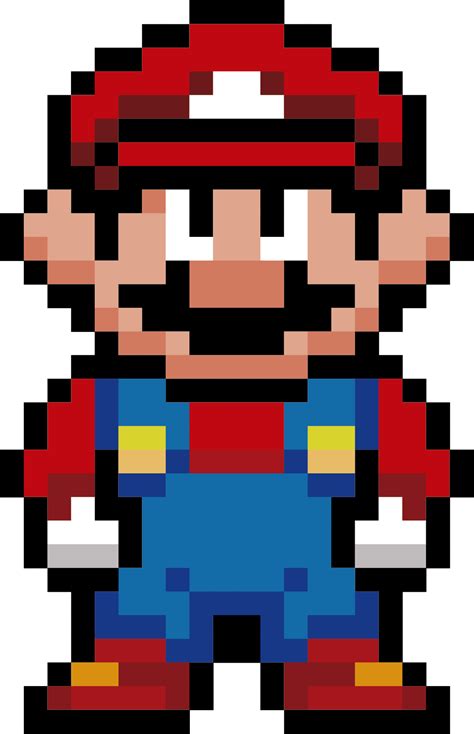 Mario Overalls Pixel Art