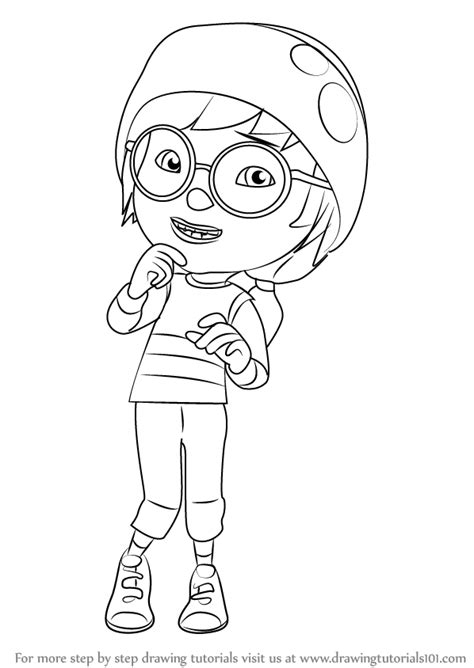 Learn How to Draw Ying from BoBoiBoy (BoBoiBoy) Step by Step : Drawing