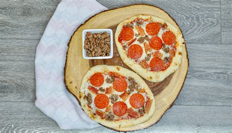 I brushed with some melted butter. Easy Air Fryer Meat Lovers Flat Bread Pizza Recipe - Mom ...