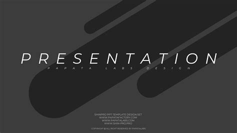 Chic Black Ppt Template On Behance