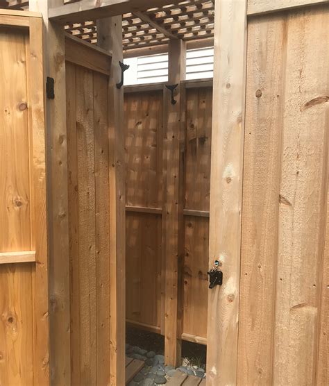 Wood Oiled Outdoor Shower Rehoboth DE Cape Cod Outdoor Shower Kits