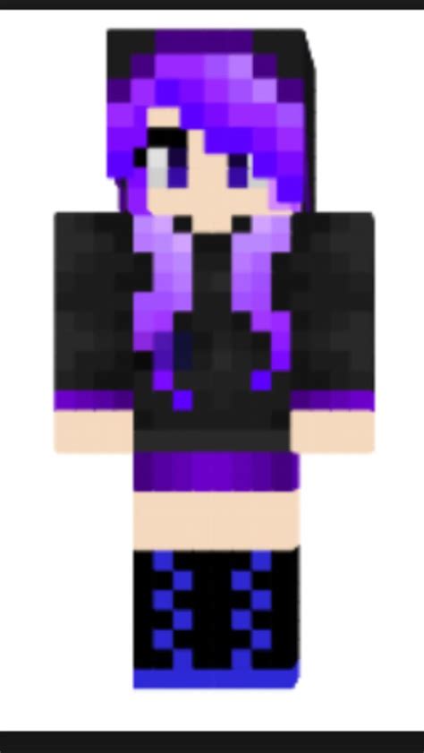 Minecraft Skin Girl In Purple Russell Whitaker