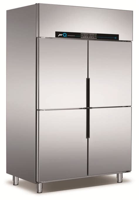 Manual Defrost Commercial Kitchen Refrigerator 4 Doors Stainless Steel