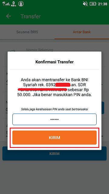 Cara Transfer Antar Bank Menggunakan Mobile Banking Bri Syariah Teknosee