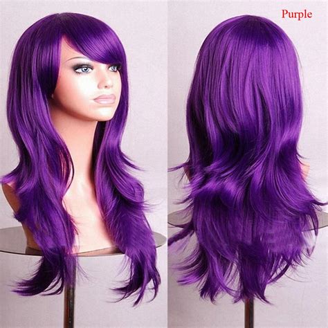 Good Womens Lady Long Hair Wig Curly Wavy Synthetic Anime Cosplay Party Wigs 66 Ebay