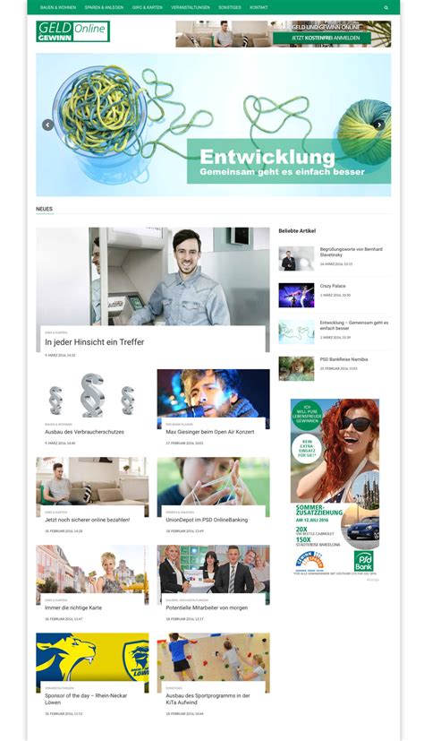Pages related to psd bank karlsruhe online login are also listed. PSD Bank Online-Kundenmagazin | Agenturservice Joachim ...