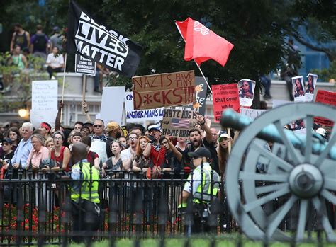 White Supremacist Rally Near White House Dwarfed By Thousands Of Anti