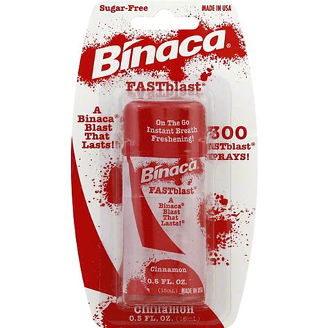 binaca fast blast breath spray cinnamon mouthwash superlo foods