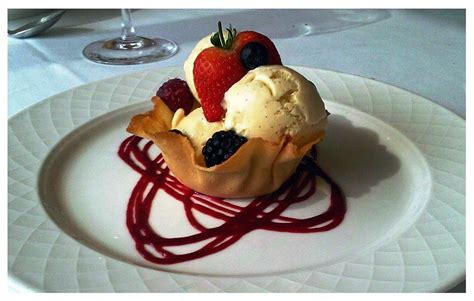 Dessert is also great for dinner parties because it's almost always a great option for preparing ahead of time. a pleasant treat... | Dessert plating, Desserts, Yummy food
