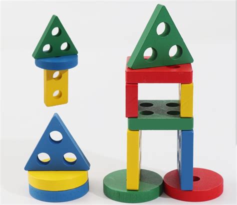 Colorful Geometric Shapes Matching Toys For Children Early Learning