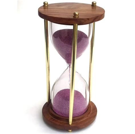 Wooden Vintage Hourglass Sand Timer Antique Hourglass Maritime Nautical