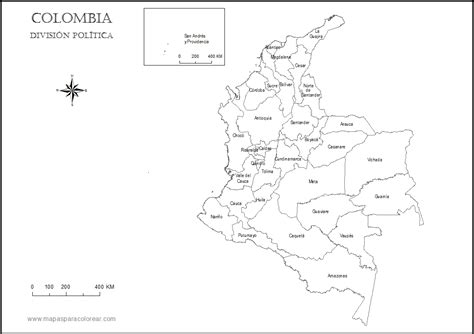 Mapa De Colombia Politico Regiones Relieve Para Colorear Imagenes