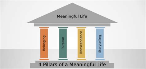 what are the 4 pillars of a meaningful life