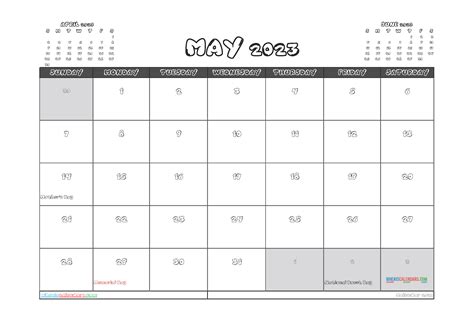 Free Printable May 2023 Calendar 12 Templates