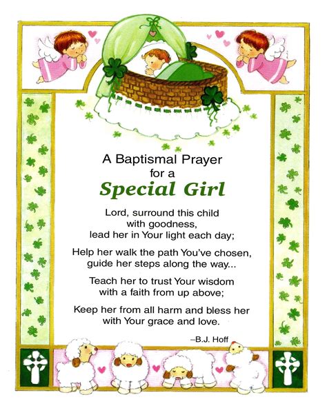 Baptism Prayer Girl Catholic Prints Pictures Catholic Pictures