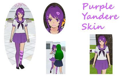 Custom Uniformfacehairstyle Purple Yandere Yandere Simulator Purple
