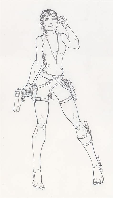 Lara Croft Tomb Raider Pencils By Warballoon On Deviantart
