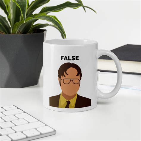 Dwight Schrute False Mug Dwight Schrute Mug The Office Mug Etsy