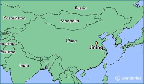 Where Is Jining China Jining Shandong Map