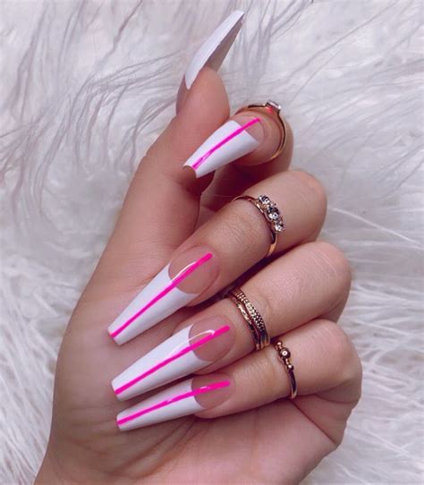 82 Trendy Acrylic Coffin Nails Design For Long Nails For Summer Page 57 Of 81 Fashionsum