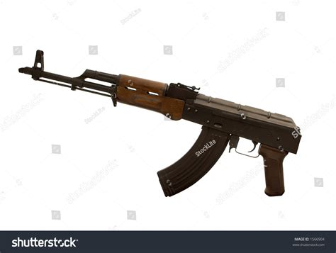 Famous Ak47 Kalashnikov Assault Rifle Well Stock Photo 1566904