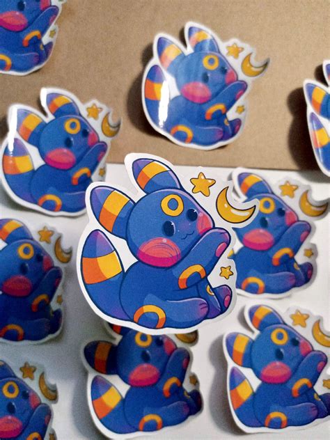 Umbreon Cute Vinyl Sticker Pokémon Etsy