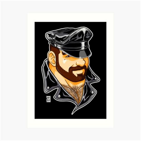 Adam Likes Leather Art Print For Sale By Bobobear Redbubble