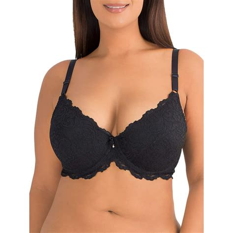 Smart And Sexy Women’s Curvy Signature Lace Push Up Bra With Added Support Style Sa965