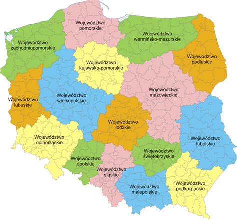 File:POLSKA mapa woj z powiatami.png - Wikimedia Commons