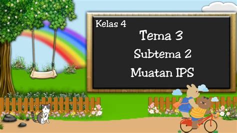 Tematik Kelas Tema Subtema Muatan Ips Youtube