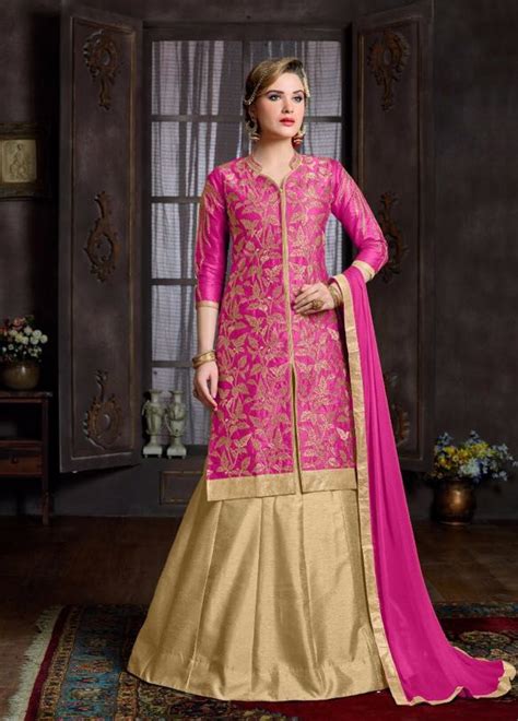 Pink Bangalore Silk Achkan Style Slawar Kameez Bangaloresilk Bangaloresilksalwarkameez