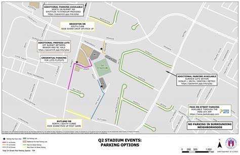 Q2 Stadium Parking Map