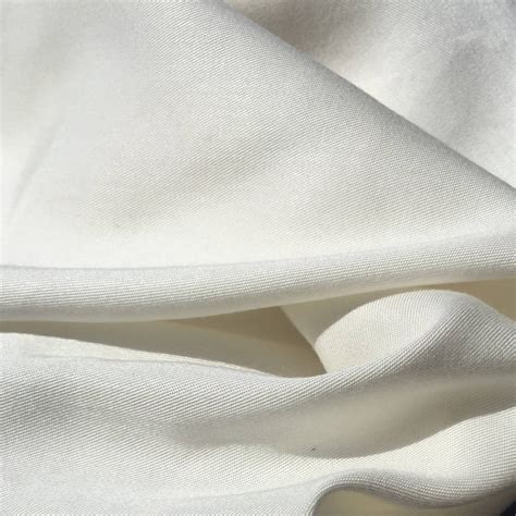 60 Pfd White 100 Lyocell Tencel Gabardine Twill Woven Fabric By The