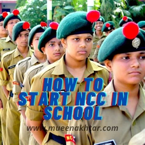 How To Start Ncc In Schoolcollege Mueen Akhtar
