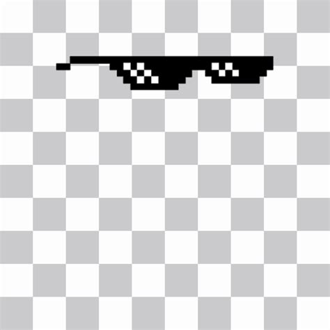 Pixelated Glasses Sticker Deal With It Meme