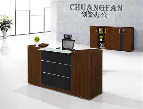 2019 Wood Small Reception Desk Design